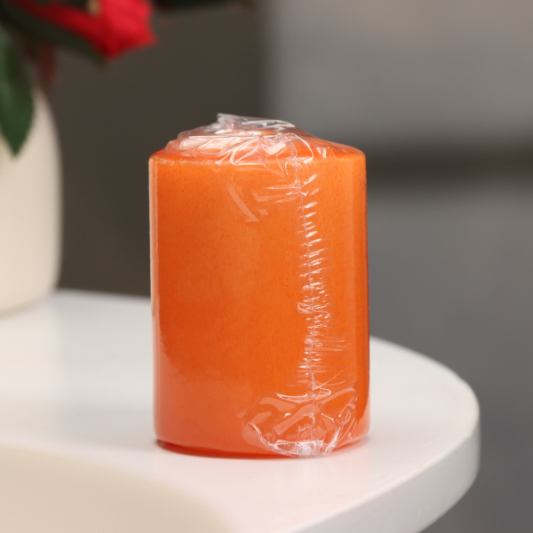 Свеча-цилиндр ароматическая "Апельсин" (4*6 см)