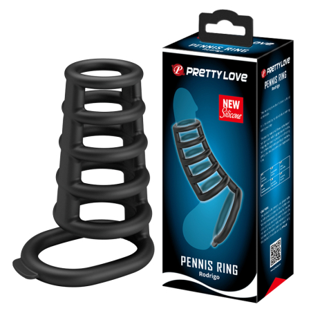 Насадка на пенис с кольцом для мошонки Pretty Love Pennis Ring Rodrigo