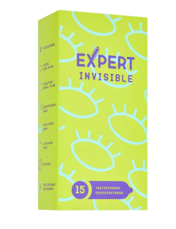 Презервативы ультратонкие EXPERT Invisible (15 шт)