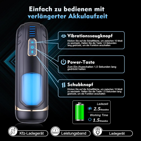 Иновационный мастурбатор с телескопическими движениями Cosima Cup