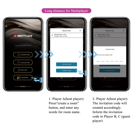 Смарт-виброяйцо с поступательными движениями Pretty Love Klay