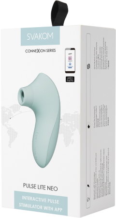 Мембранно-волновой клиторальный стимулятор перезаряжаемый мятный SVAKOM Pulse Lite Neo