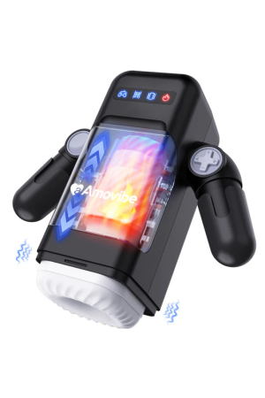 Инновационный робот-мастурбатор черный Game Cup