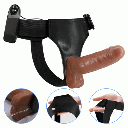 Страпон с вибрацией Ultra Passionate Harness Realdeal Penis Baile 