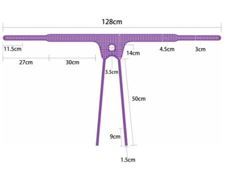Трусики для страпона INGEN Фиолетовые в горошек
