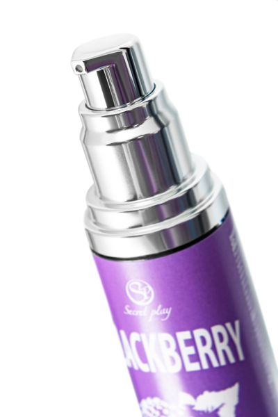 Массажное масло 2 в 1 с разогревающим эффектом со вкусом ежевики Secret Play (50 мл)