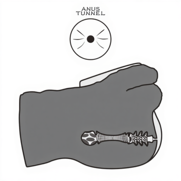 Реалистичный мастурбатор с анусом и фаллоимитатором Streetgirl's №16