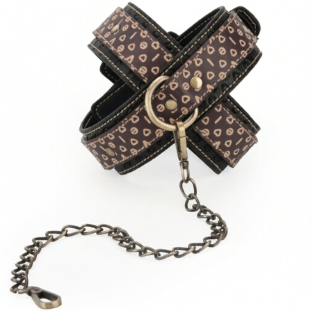 Наручники из искусственной кожи Rebellion Reign Crossed