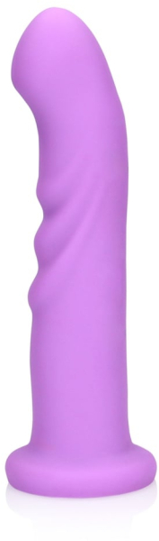 Перезаряжаемый ультрамягкий вращающийся вибратор для точки G на присоске лавандовый