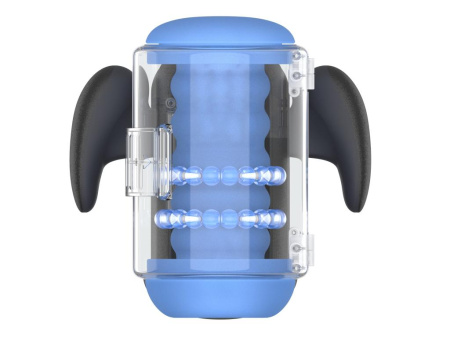 Инновационный робот-мастурбатор с массажем бусинами Black Knight