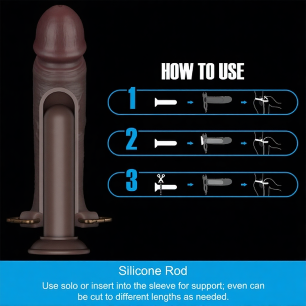 Фаллопротез на ремнях Ingen 9'' Enhanced Set L/XL/2XL