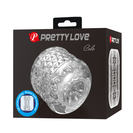 Нереалистичный мастурбатор Pretty Love Cole Прозрачный 