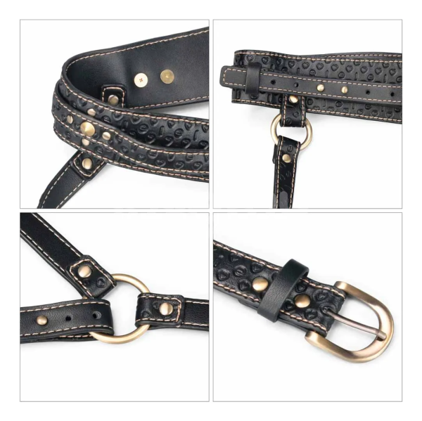 Портупея и гартеры кожанные Rebellion Reign Full Body