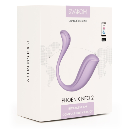 Интерактивное смарт-виброяйцо SVAKOM PHOENIX NEO 2 Pastel Lilac