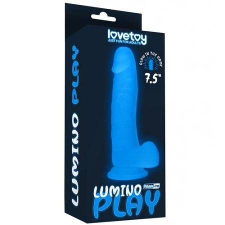 Светящийся в темноте фаллос на присоске Lumino Play Dildo 19 см