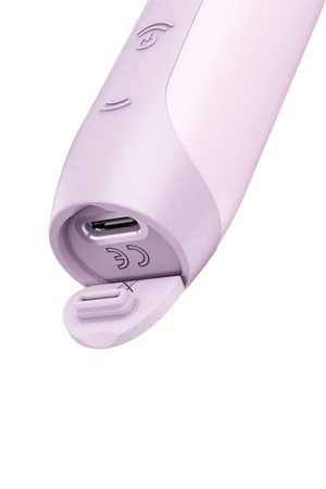 Бесконтактный вакуумный стимулятор клитора c 3D пульсацией розовый Secret Kiss Satisfyer 