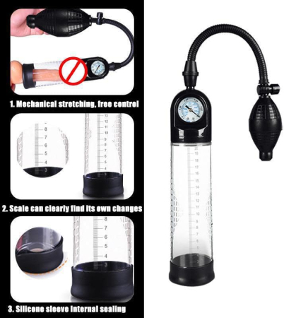 Вакуумная помпа с манометром Men Powerup Powerup