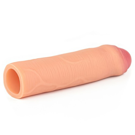 Удлиняющая насадка на пенис Revolutionary Silicone Nature Extender Uncircumcised телесная + 4 см