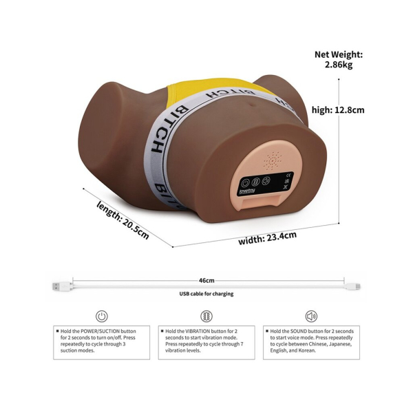 Реалистичный мастурбатор с вибрацией и эффектом вакума Streetgirl's Sensation Pulse