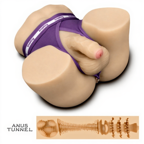 Реалистичный мастурбатор с анусом и фаллоимитатором Streetgirl's №16