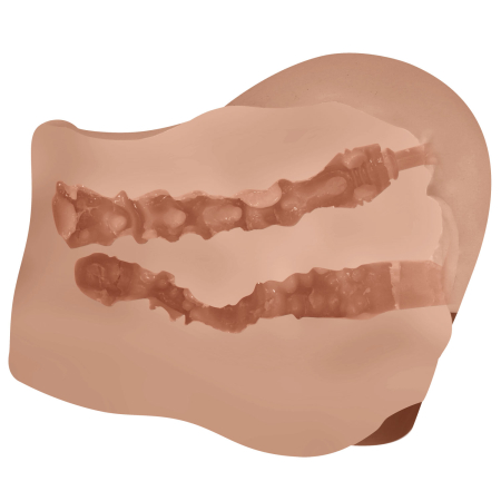 Реалистичный мастурбатор вагина и анус с вибрацией Crazy bull Mila