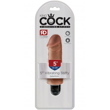 Реалистичный вибратор мулат King Cock Vibrating Stiffy 13 см