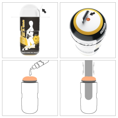 Мастурбатор в колбе попка Sex In A Can Anus Stamina Tunnel