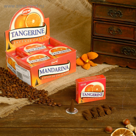 Благовония HEM "Mandarina" (10 конусов)