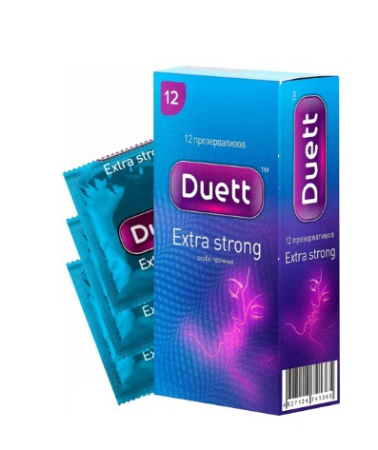 Презервативы особо прочные DUETT Extra Strong (12 шт)