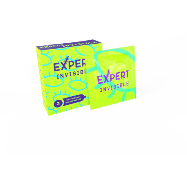 Презервативы ультратонкие EXPERT Invisible (3 шт)