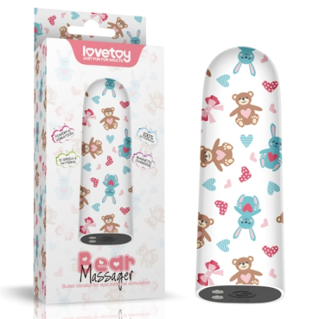 Перезаряжаемый мини вибратор LoveToy Bear Massager