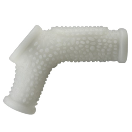 Рельефная вибронасадка на пенис и мошонку Vibrating Drip Knights Ring with Scrotum Sleeve