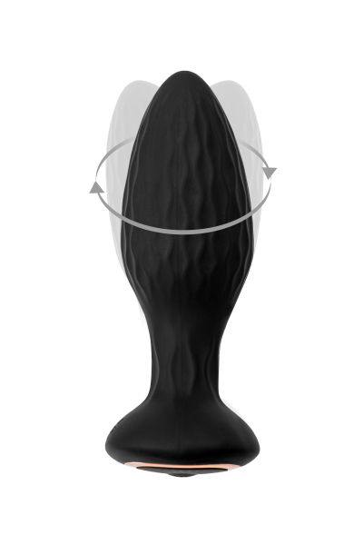 Анальная вибровтулка с ротацией с управлением от приложения и пульта ДУ POPO Pleasure Tucana