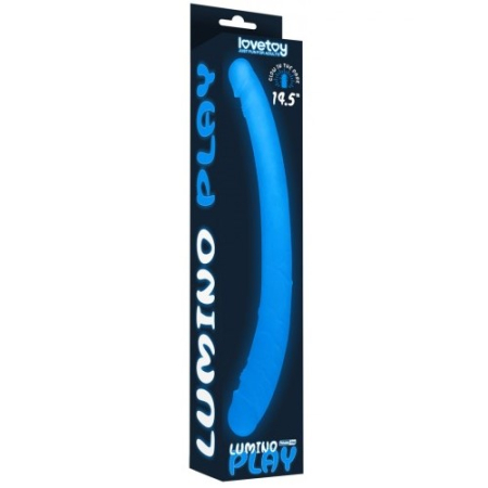 Двойной фаллоимитатор светящийся в темноте Lumino Play Double Dildo 37 см