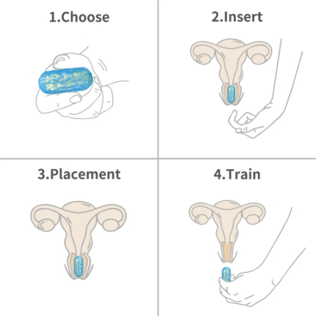 Анально-вагинальные шарики овальные длинные Ocean's 2 шт