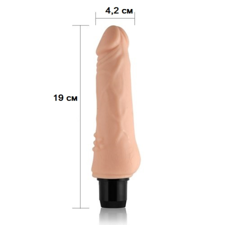 Классический вибратор Xtreme Feel Cyberskin 19 см