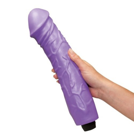 Большой вибратор фиолетовый Queeny Giant Lover 38 см