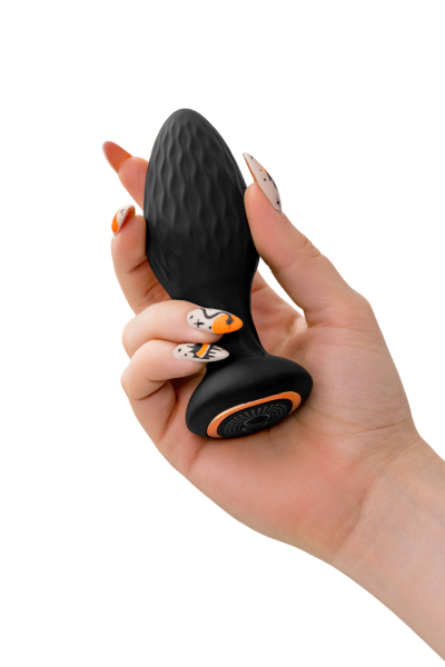 Анальная вибровтулка с ротацией с управлением от приложения и пульта ДУ POPO Pleasure Tucana