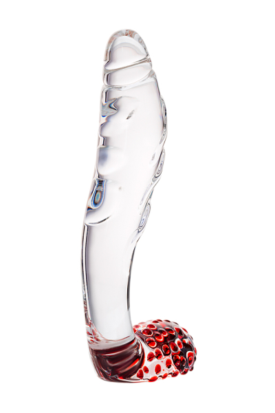 Нереалистичный фаллоимитатор стеклянный Sexus Glass 17,5 см