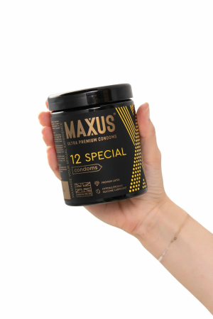 Точечно-ребристые презервативы MAXUS Special X-Edition 12 шт