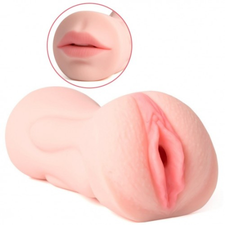 Мастурбатор вагина и ротик с зубками Vagina-Oral sex with teeth