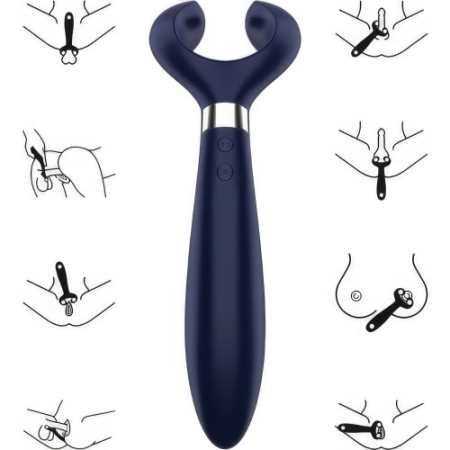 Многофункциональный вибратор синий Endless Fun Satisfyer 