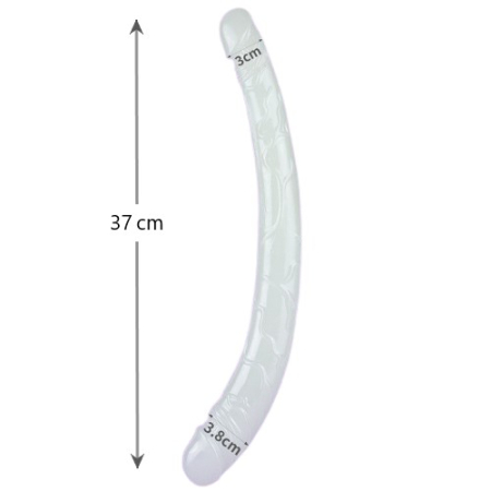 Двойной фаллоимитатор светящийся в темноте Lumino Play Double Dildo 37 см