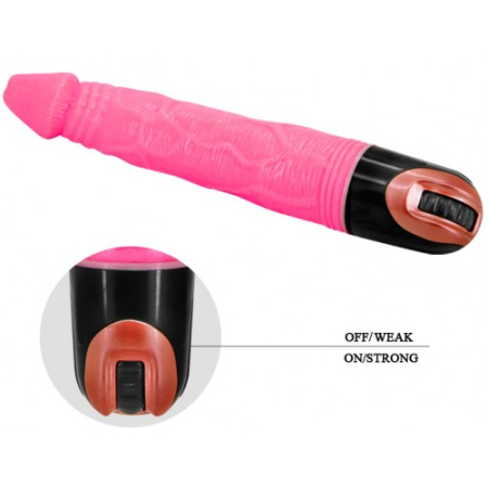 Реалистичный вибратор розового цвета Baile 22 см