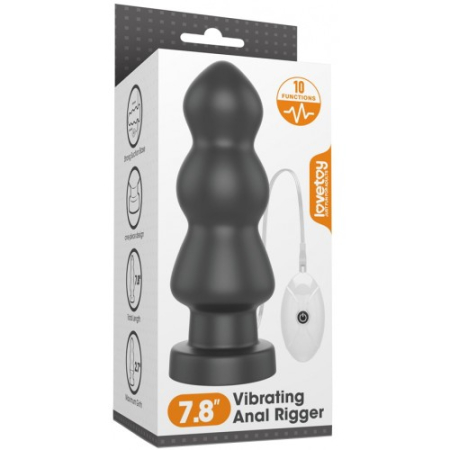 Большая анальная елочка с вибрацией King Sized Vibrating Anal Rigger 20 см