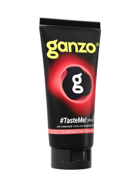 Интимная смазка на водной основе со вкусом клубники GANZO Taste me (200 мл)