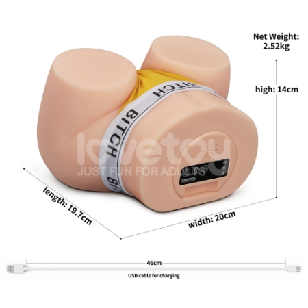 Реалистичный мастурбатор с вибрацией и эффектом вакума Streetgirl's