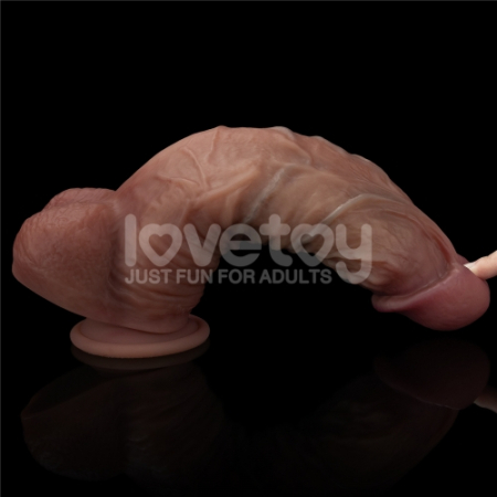 Реалистичный фаллоимитатор Dual Layered Silicone Cock XXL 27 см