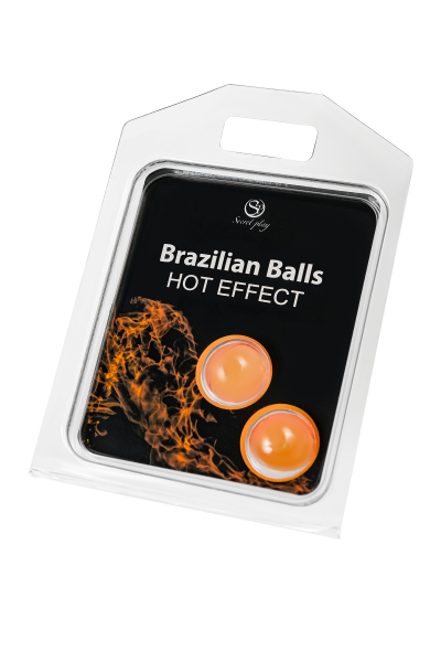 Массажное масло с разогревающим эффектом Secret Play Brazilian Balls (2х4 г)