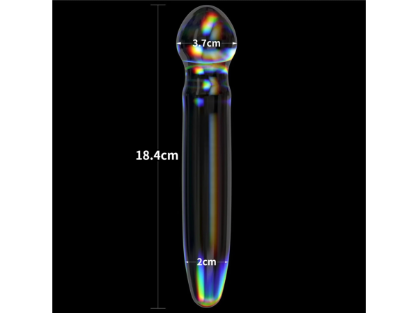 Стеклянный фаллоимитатор Twilight Gleam Alluring Arc 18 см